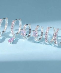 80434 - Set 3Par Zarcillos plateado