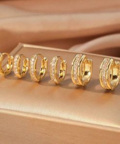 80438 - Set 3Par Zarcillos dorado