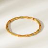 41009 - pulsera acero bambu multi color