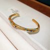 41013 - Brazalete dorado cristales multi color