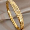 41015 - Brazalete dorado luna y estrellas con cristales