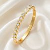 41020 - Pulsera acero cristales corazon transparente