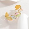 41022 - pulsera acero hojas multicolor