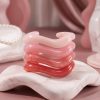 41032-1 Set 4 pulseras acrilicas Rosadas