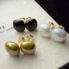 80479 - Set 3 par perlas negro-blanco-oliva