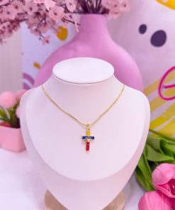 20344 - Collar armado cruz venezuela