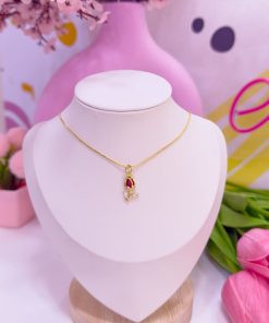 20179 - Collar armado tulipan rojo