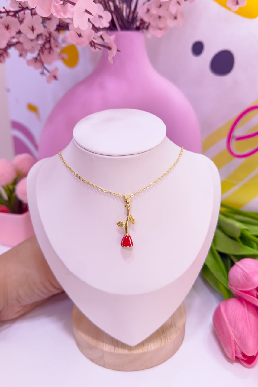 20162 - Collar armado rosa