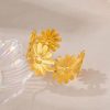 41061 - Pulsera Acero dorada multi girasol