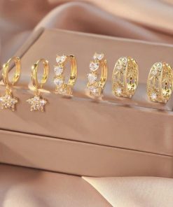 80418 -  Set 3 par Zarcillos cristales