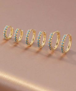 80433 - Set 3Par Zarcillos dorado