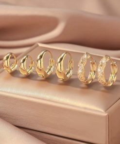 80434 - Set 3Par Zarcillos plateado
