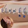 80423 -  Set 3 par Zarcillos cristales