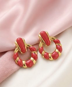 80280 - Zarcillos de acero esmaltado