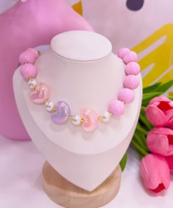 21118 - Collar chicle triple corazon