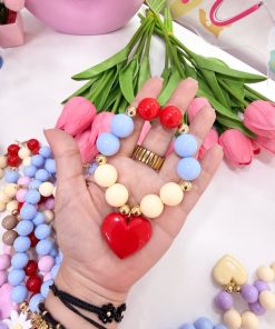 Alternative view of 21101 - Collar chicle corazon con balines