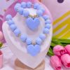 21109 - Collar chicle con balines celeste
