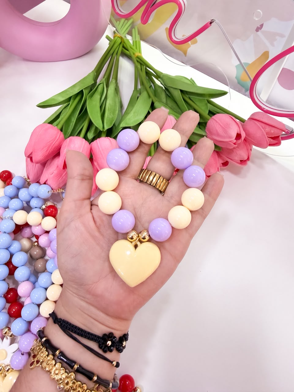 21133 - Pulsera chicle con corazon