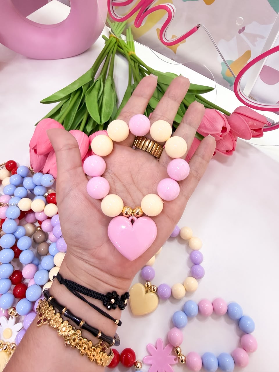 21134 - Pulsera chicle con corazon