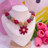 21140 - Collar chicle colorido con flor