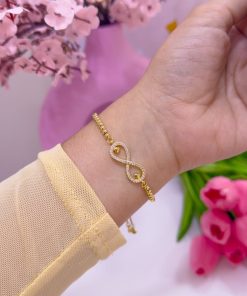 20035 - Pulsera armado infinito con cristales