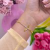 20159 - Pulsera armado alas con cristales