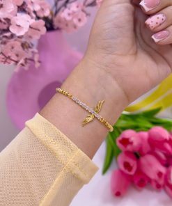 20159 - Pulsera armado alas con cristales