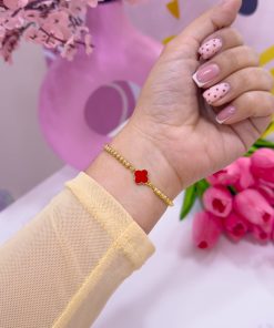 20181 - Pulsera armada van cleef esmaltada rojo