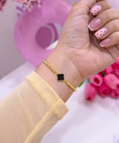 20181 - Pulsera armada van cleef esmaltada negro