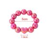 41079 - Pulsera chicle con corazon fucsia