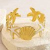 41090 - Pulsera Acero dorada multi estrellas blanco
