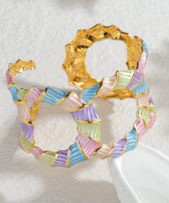 41099 - Brazalete Acero dorada multicolor