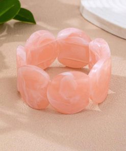 41111 - Pulsera Acrilica Rosado