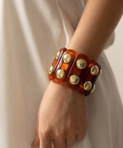 Alternative view of 41113 - Pulsera Acrilica Marron