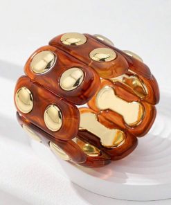 41113 - Pulsera Acrilica Marron