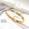 41120 - Pulsera Acero multi ojos turco
