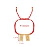 41127 - Pulsera hilo rojo multi escapulario cruz virgen