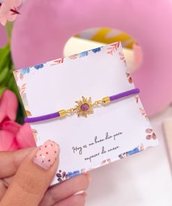 20243 - Pulsera armada sol morado