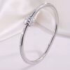 41134 - Pulsera acero plateada rueda