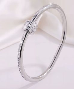 41134 - Pulsera acero plateada rueda
