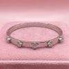 41146 - Pulsera acero plateada con estrellas