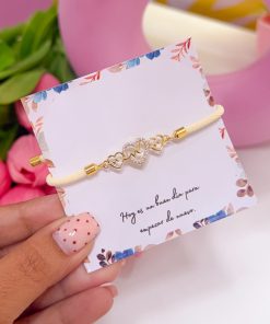 20252 - Pulsera armada triple corazon