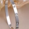 41162 - Pulsera acero plateada Luna con cristal