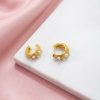 80501 - Earcuff dorado perlas