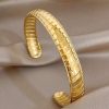 41205 - Pulsera acero dorado escamas