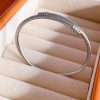 41209-1 Pulsera acero plateado guaya