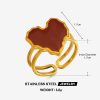 30087-1 Anillo Acero corazon esmaltado