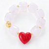 41233 - Pulsera chicle con corazon blanco