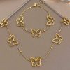 41243 - Set Pulsera collar acero dorado